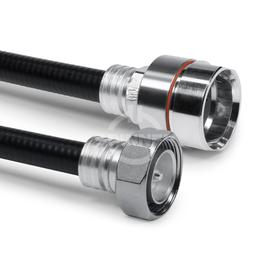 Konfektioniertes Koaxialkabel SF 1/2"-50-PE-LF 7/8"-50-PE cable clamp 7-16 Stecker LF 7/8" (50 Ω) 0,5 m Produktbild