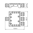 Koaxialer 3-Wege Leistungsteiler 300 W 694-2700 MHz 4.3-10 Buchse Produktbild Side View S