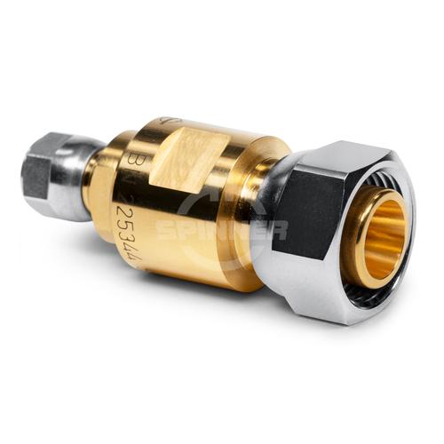 2.2-5 male screw to 3.5 mm male DC-20 GHz precision adapter product photo Front View L