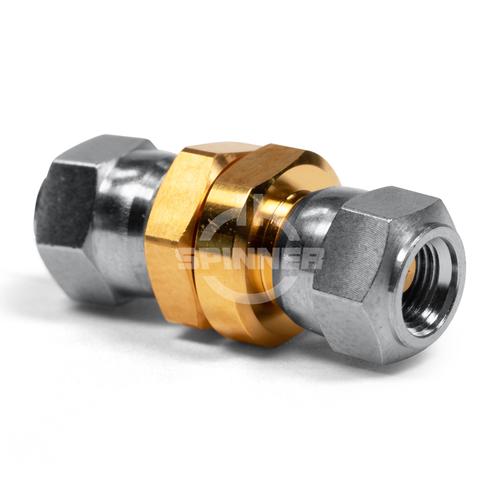 0.8 mm male to 0.8 mm male DC-150 GHz precision adapter product photo Front View L