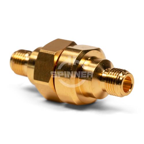 0.8 mm female to 0.8 mm female DC-150 GHz precision adapter product photo Front View L