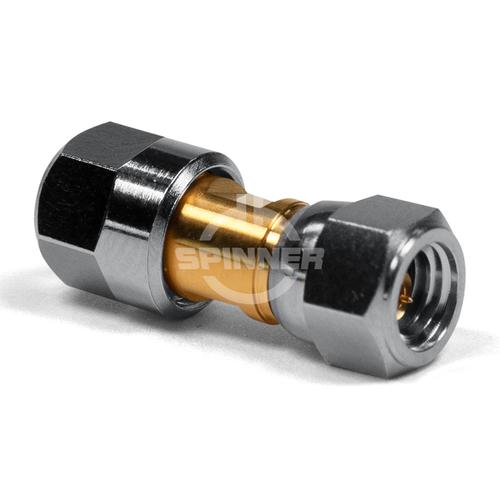 1.0 mm male connector UT-047 soldered DC to 110 GHz product photo Front View L