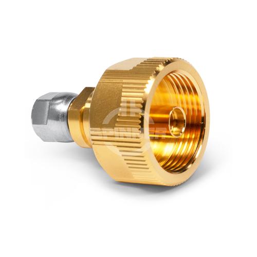 RUG-3.5 mm female to 3.5 mm male DC-33 GHz precision adapter product photo Front View L