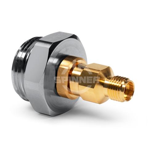 RUG-3.5 mm male to 3.5 mm female DC-33 GHz precision adapter product photo Front View L