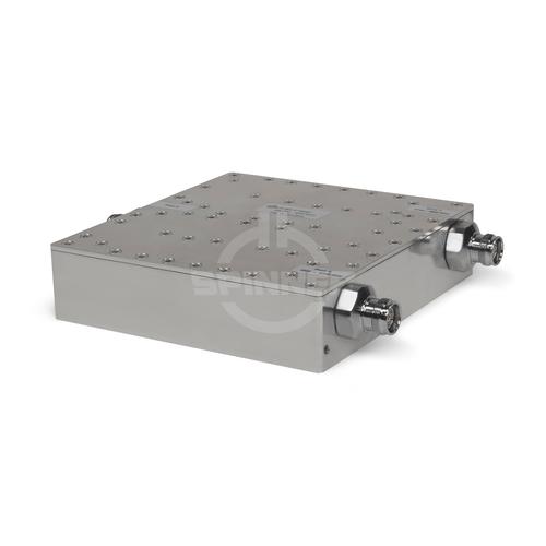 Multiband diplexer 1800/2100 MHz 4.3-10 female DC all product photo Front View L