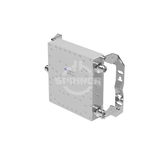 Multiband diplexer 1800/2100 MHz 4.3-10 female DC port 2 to 3 product photo Front View L