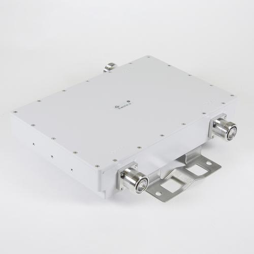 Multiband diplexer 800/900 MHz 7-16 female DC all product photo Front View L