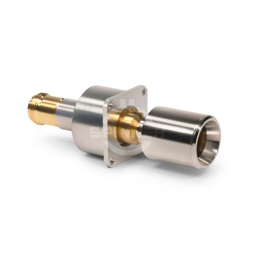 N male push-pull to N female 4-hole panel mounting DC-6 GHz precision adapter EasyDock product photo