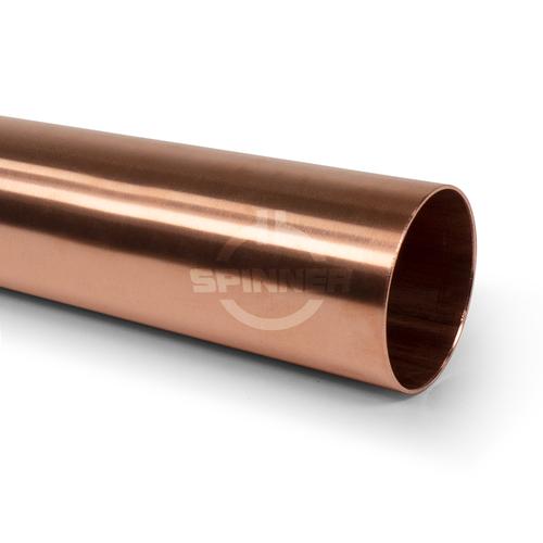 Rigid line outer conductor 4 m tube copper 6 1/8" EIA product photo Front View L