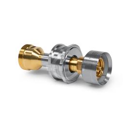 7-16 male push-pull to 7-16 female bulkhead mounting DC-6 GHz precision adapter EasyDock product photo