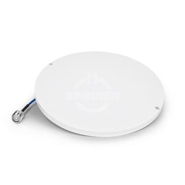 SISO 1-port thin H-Pol omni chip in-building antenna 380-2700 MHz 4.5 dBi 360° 4.3-10 female product photo