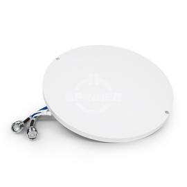 MIMO 2-port thin HH-Pol omni  in-building antenna 694-4000 MHz 6 dBi 360° 4.3-10 female product photo