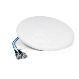 MIMO 2-port thin HH-Pol omni in-building antenna 380-4000 MHz 5 dBi 360° 4.3-10 female product photo
