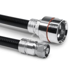 Coaxial jumper cable assembly SF 1/2"-50-PE-LF 7/8"-50-PE cable clamp N male LF 7/8" (50 Ω) 1 m product photo