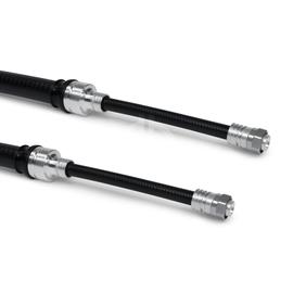 Coaxial hybrid jumper cable assembly SF 1/2"-50-PE-LF 7/8"-50-PE 4.3-10 male screw 4.3-10 male screw 30 m product photo
