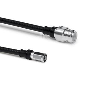 Coaxial jumper cable assembly SF 1/4"-50-FR N female NEX10® male screw 1.5 m product photo