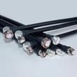 Coaxial jumper cable assembly LF 1/2"-50-PE 7-16 male right angle 7-16 male loose 1 m product photo