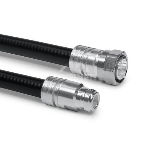 Cable coaxial confeccionado SF 1/2"-50-CPR 4.3-10 clavija para atornillar N enchufo 1 m Imagen del producto Front View L