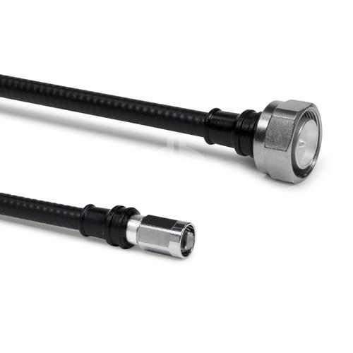 Cable coaxial confeccionado SF 1/4"-50-PE 4.3-10 clavija para atornillar NEX10® clavija para atornillar 1 m Imagen del producto Front View L