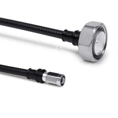 Cable coaxial confeccionado SF 1/4"-50-PE 7-16 clavija NEX10® clavija para atornillar 3 m Imagen del producto Front View L