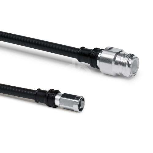 Cable coaxial confeccionado SF 1/4"-50-FR N enchufo NEX10® clavija para atornillar 1.5 m Imagen del producto Front View L