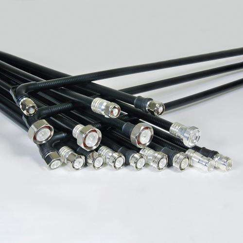 Cable coaxial confeccionado SF 1/2"-50-PE N clavija NEX10® clavija para atornillar 2 m Imagen del producto Front View L