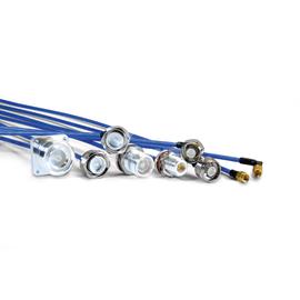 Cable coaxial confeccionado SX 141-50-FEP 4.3-10 clavija para atornillar QMA clavija 2.5 m Imagen del producto