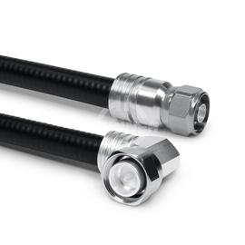 Cable coaxial confeccionado SF 1/2"-50-PE 4.3-10 clavija ángulo para atornillar N clavija 1 m Imagen del producto