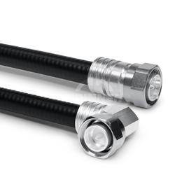 Cable coaxial confeccionado SF 1/2"-50-FR 4.3-10 clavija para atornillar 4.3-10 clavija ángulo para atornillar 0.5 m Imagen del producto