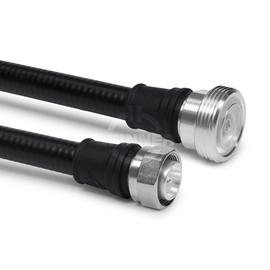 Cable coaxial confeccionado SF 1/2"-50-CPR 7-16 enchufo 4.3-10 clavija para atornillar 4 m Imagen del producto
