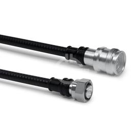 Cable coaxial confeccionado SF 1/4"-50-PE 4.3-10 enchufo 2.2-5 clavija para atornillar 1.5 m Imagen del producto