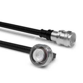 Cable coaxial confeccionado SF 1/4"-50-PE 4.3-10 clavija ángulo push-pull 4.3-10 enchufo 1 m Imagen del producto
