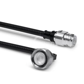 Cable coaxial confeccionado SF 1/4"-50-PE 4.3-10 clavija ángulo para atornillar N enchufo 3.5 m Imagen del producto