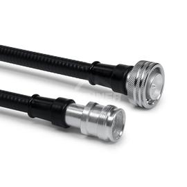 Cable coaxial confeccionado SF 3/8"-50-PE 4.3-10 clavija push-pull 4.3-10 enchufo 1 m Imagen del producto