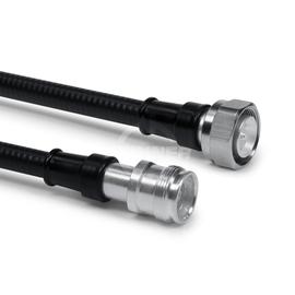 Cable coaxial confeccionado SF 3/8"-50-PE 4.3-10 clavija para atornillar 4.3-10 enchufo 1 m Imagen del producto