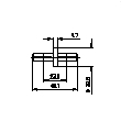 Elemento de acoplamiento de línea rígida coaxial 7/8" EIA Imagen del producto Side View S