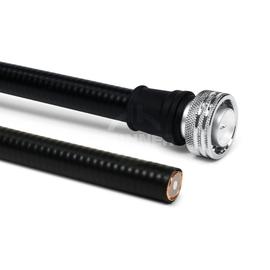 Câble coaxial préfabriqué SF 1/2"-50-PE 4.3-10 fiche mâle push-pull terminaison de câble (pigtail) 4 m Image du produit  