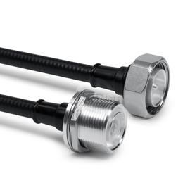 Câble coaxial préfabriqué SF 3/8"-50-FR 7-16 fiche mâle 7-16 jack de boîtier 0.5 m Image du produit  