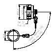 Capuchon protecteur pour 4.3-10 jack avec chaine Image du produit   Side View S