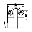 Raccord ligne coaxial rigide 1 5/8" SMS-2 Image du produit   Side View S