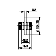 Elément d'accouplement de ligne coaxial rigide 4 1/2" EIA Image du produit   Side View S